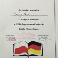 Zdjęcie ilustracyjne wiadomości: Międzygminny Konkurs Języka Niemieckiego w Gródku nad Dunajcem #8