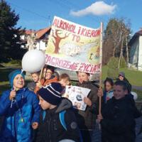 Zdjęcie ilustracyjne wiadomości: „No promil - No problem”. Marsz uczniów Zespołu Szkół w Świniarsku  na rzecz trzeźwości. #3