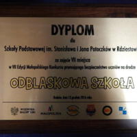 Zdjęcie ilustracyjne wiadomości: Odblaskowa Szkoła w Rdziostowie w finale Małopolskiego Konkursu #15