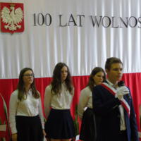 Zdjęcie ilustracyjne wiadomości: Obchody 100. Rocznicy odzyskania  przez Polskę Niepodległości w Szkole Podstawowej w  Klęczanach #13