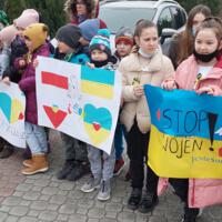 Zdjęcie ilustracyjne wiadomości: Happening „Stop wojnie” w Szkole Podstawowej w Januszowej #12