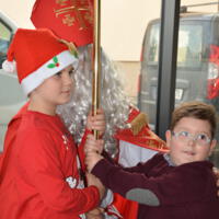 Zdjęcie ilustracyjne wiadomości: Spotkanie Świętego Mikołaja z dziećmi niepełnosprawnymi. #63