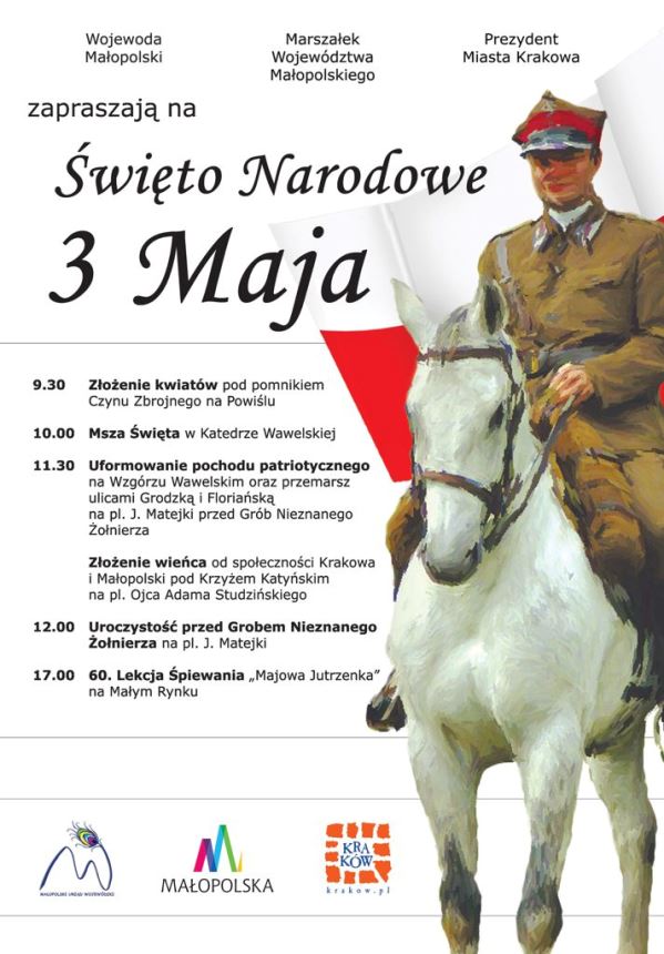 Uroczystości Święta Narodowego 3 Maja w Krakowie