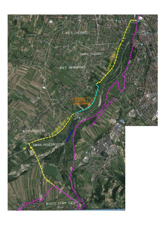 Mapa planowanego przebiegu ścieżki