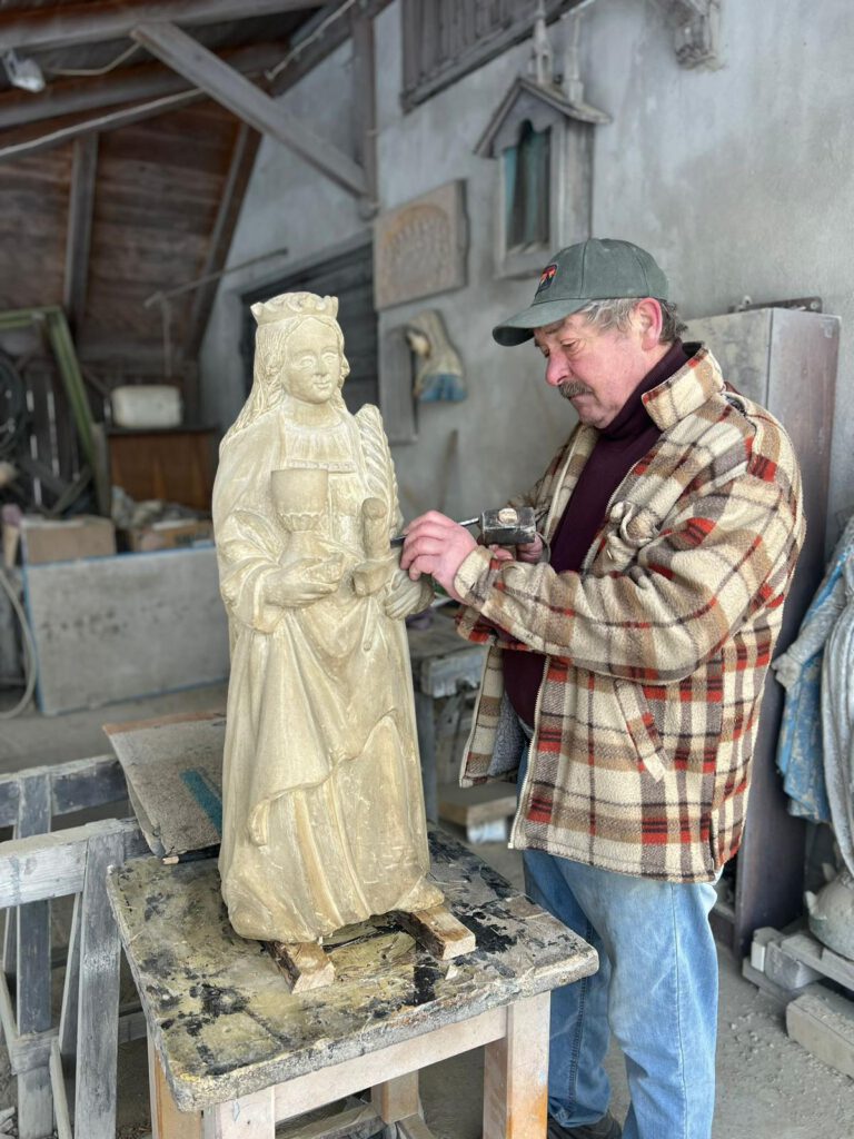 Augustyn Pogwizd - św. Barbara dla KSS Klęczany