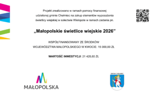 świetlica Wielopole doposażenie