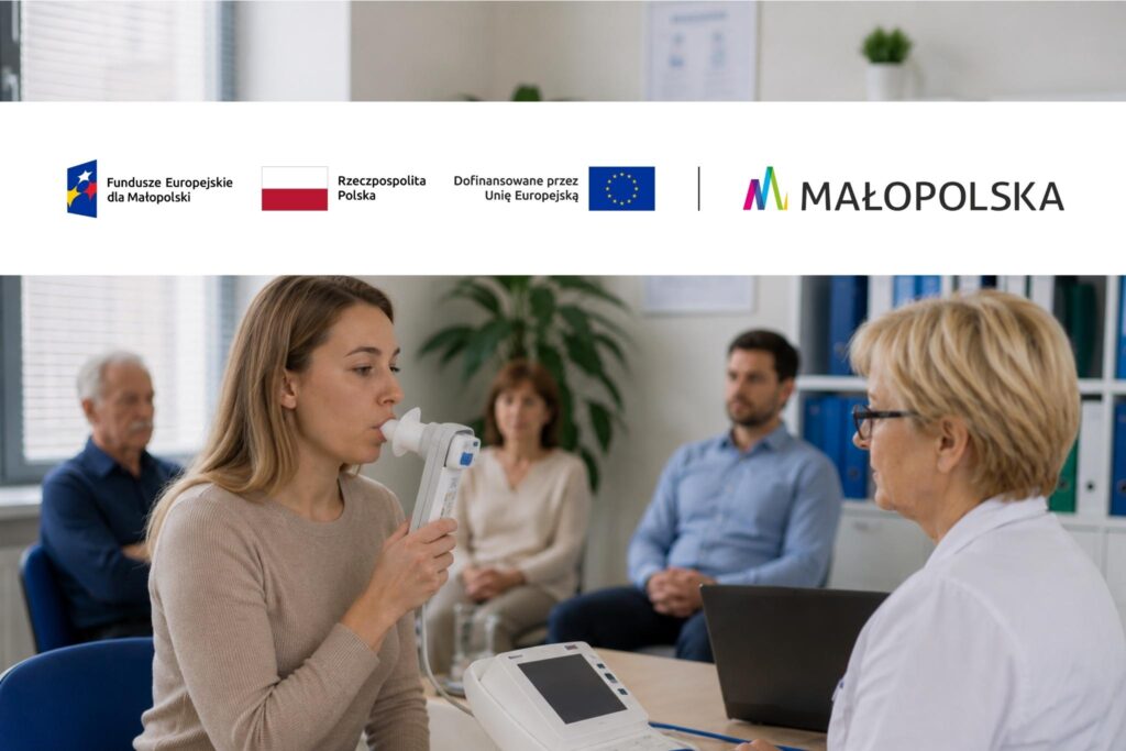 udział w badaniach spirometrycznych