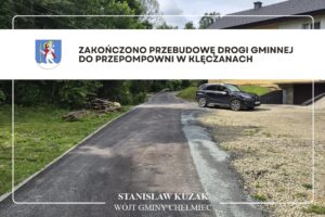 przebudowa drogi w Klęczanach