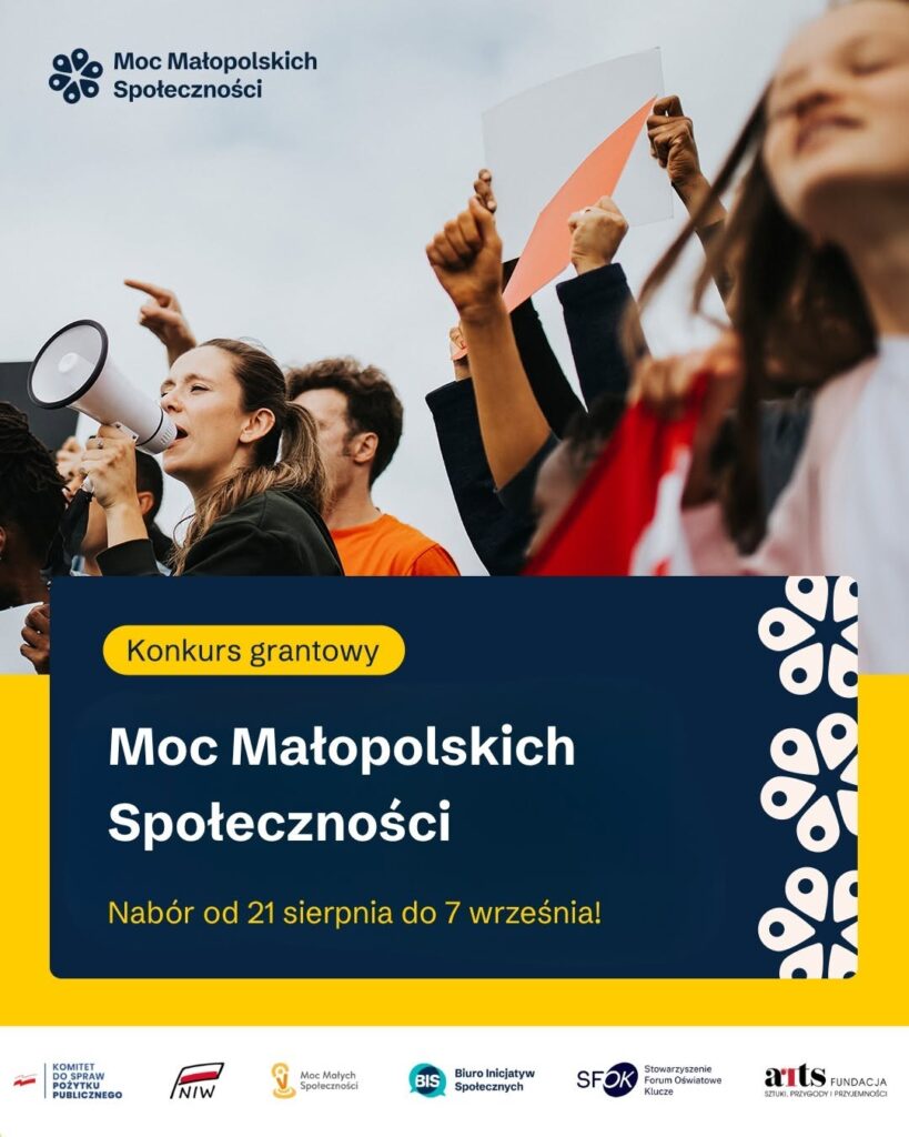 do 7 500 zł - Moc Małopolskich Społeczności 2026 
