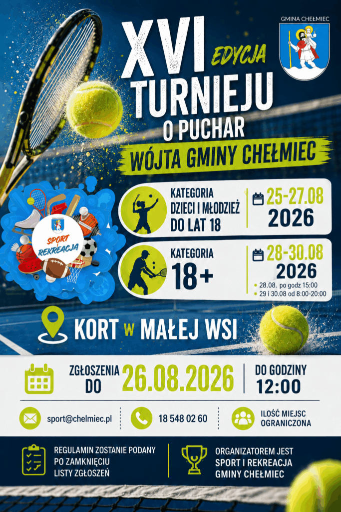Plakat XVI Turniej Tenisa