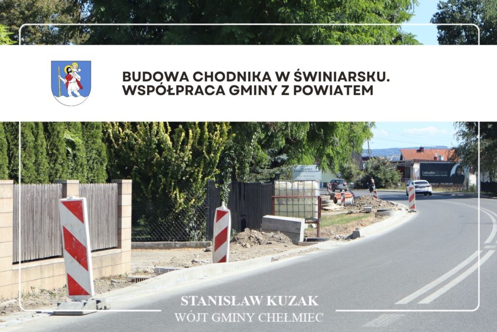 Budowa chodnika w Świniarsku