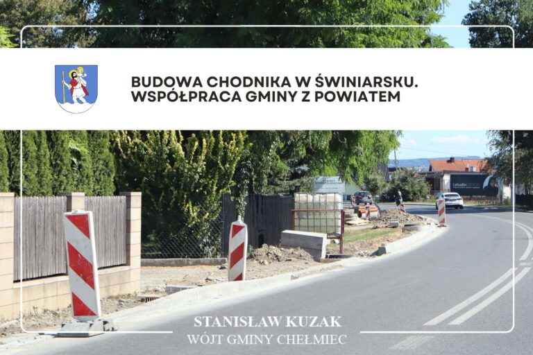 Budowa chodnika w Świniarsku