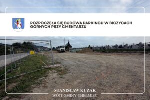 budowa parkingu w Biczycach Górnych przy cmentarzu