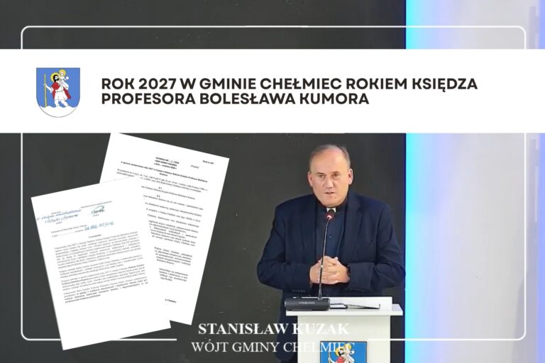Rok 2027 w Gminie Chełmiec Rokiem Księdza Profesora Bolesława Kumora