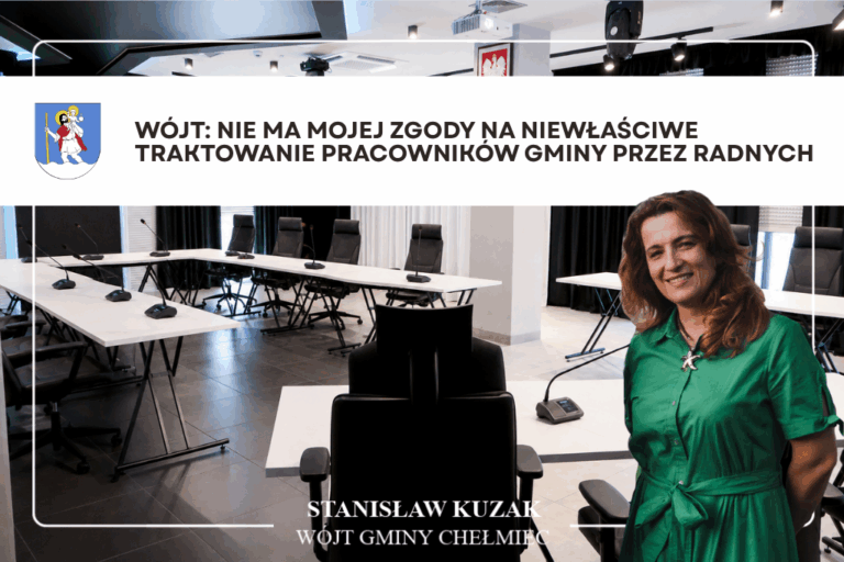 Wójt: Nie ma mojej zgody na niewłaściwe traktowanie pracowników gminy