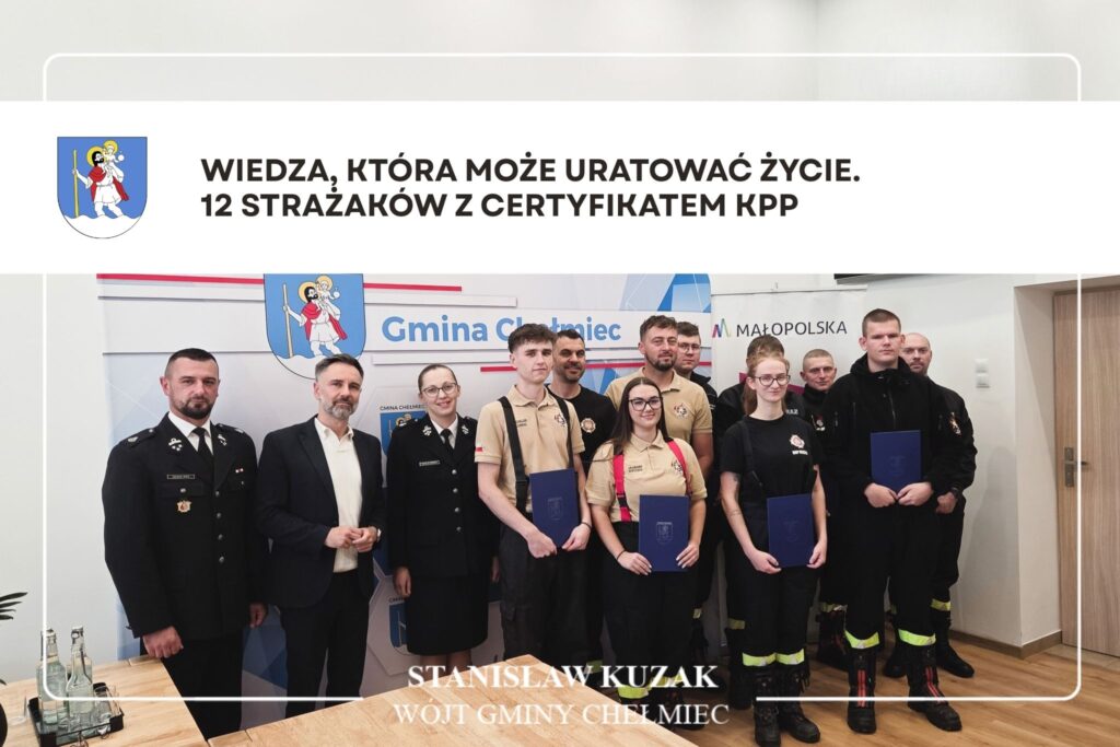 12 strażaków z certyfikatem KPP